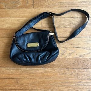 Black Leather Marc Jacobs Cross Body Bag
